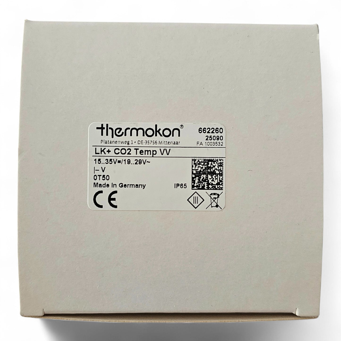 Thermokon LK+ CO2 Temp VV Kanalsensor 662260 Temperatur, CO2