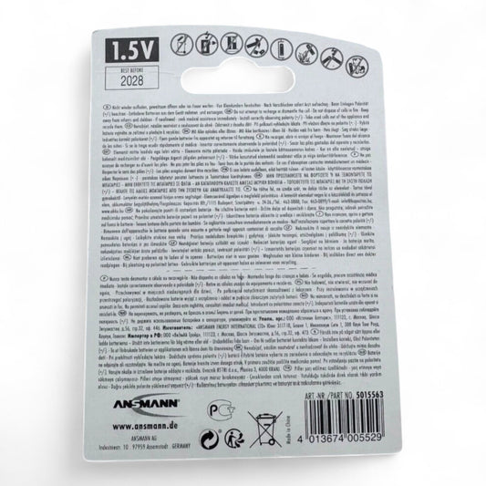 4er Pack ANSMANN Alkaline Batterien Mignon AA 1,5V LR6 MHD 2028