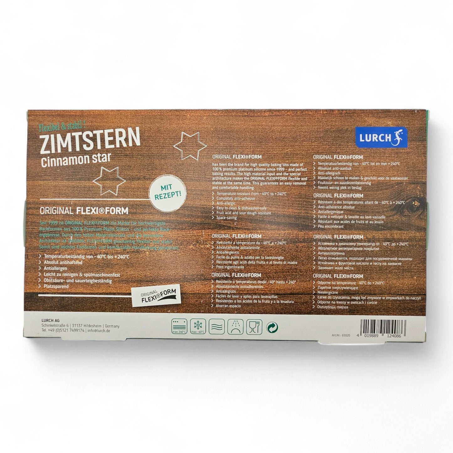 LURCH Backform Flexiform Zimtstern 175x300mm braun