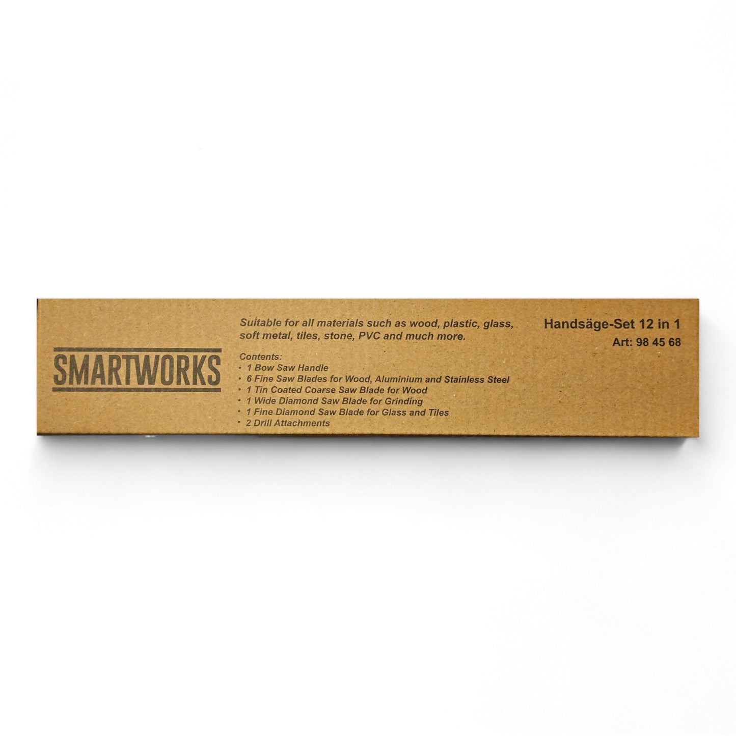 SMARTWORKS Handsäge-Set 12 in 1 Bügelsäge mit verschiedenen Sägeblättern
