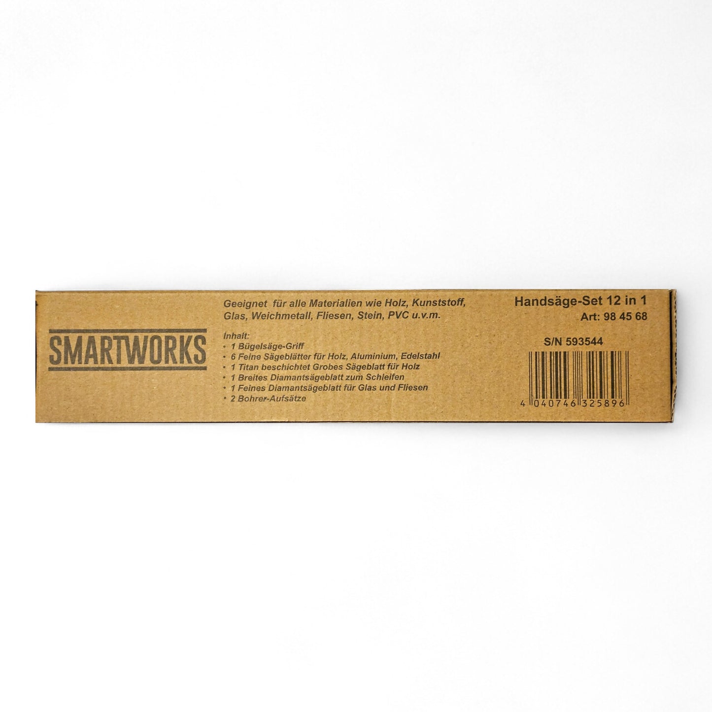 SMARTWORKS Handsäge-Set 12 in 1 Bügelsäge mit verschiedenen Sägeblättern