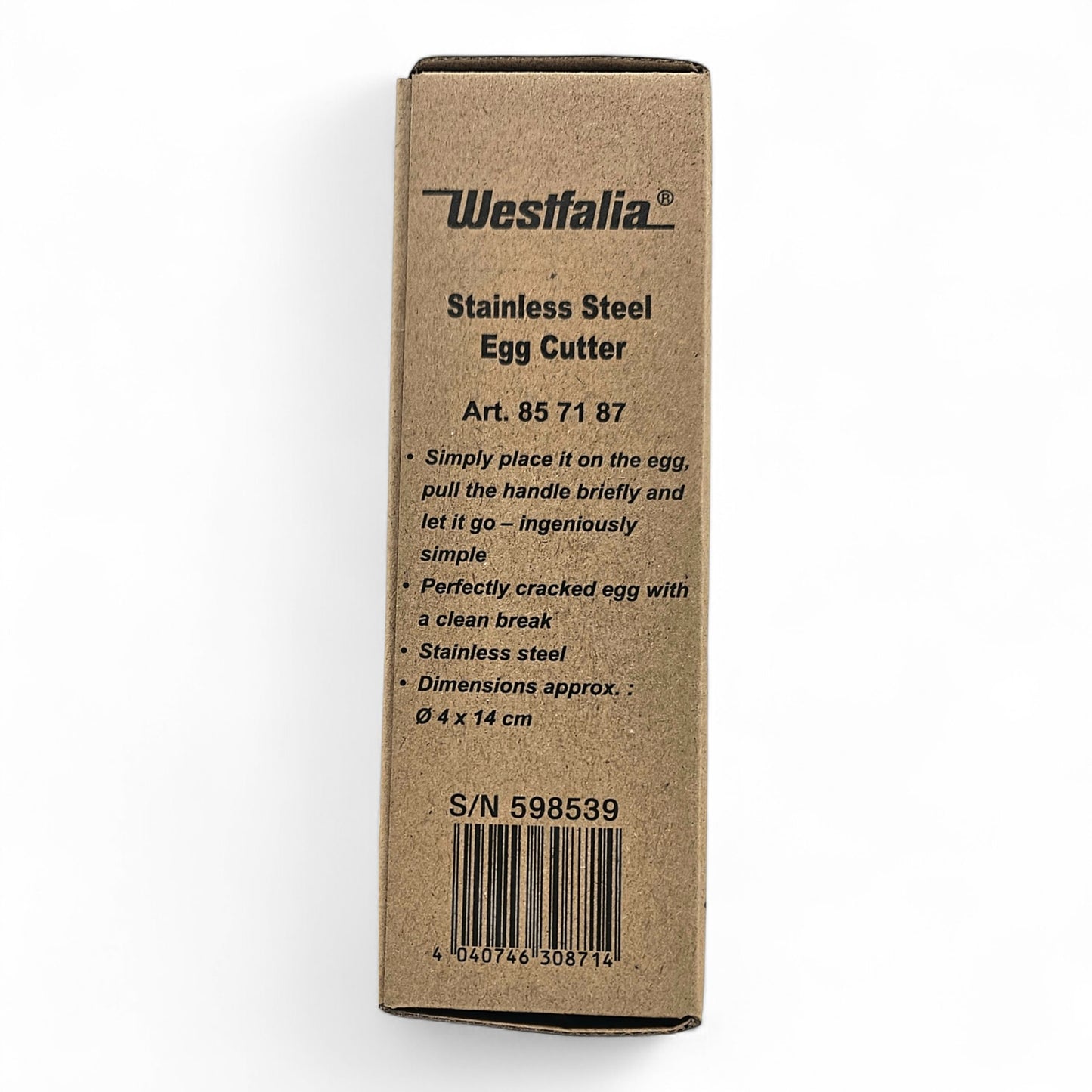 Westfalia Eierköpfer "Perfekt" aus Edelstahl Eieröffner
