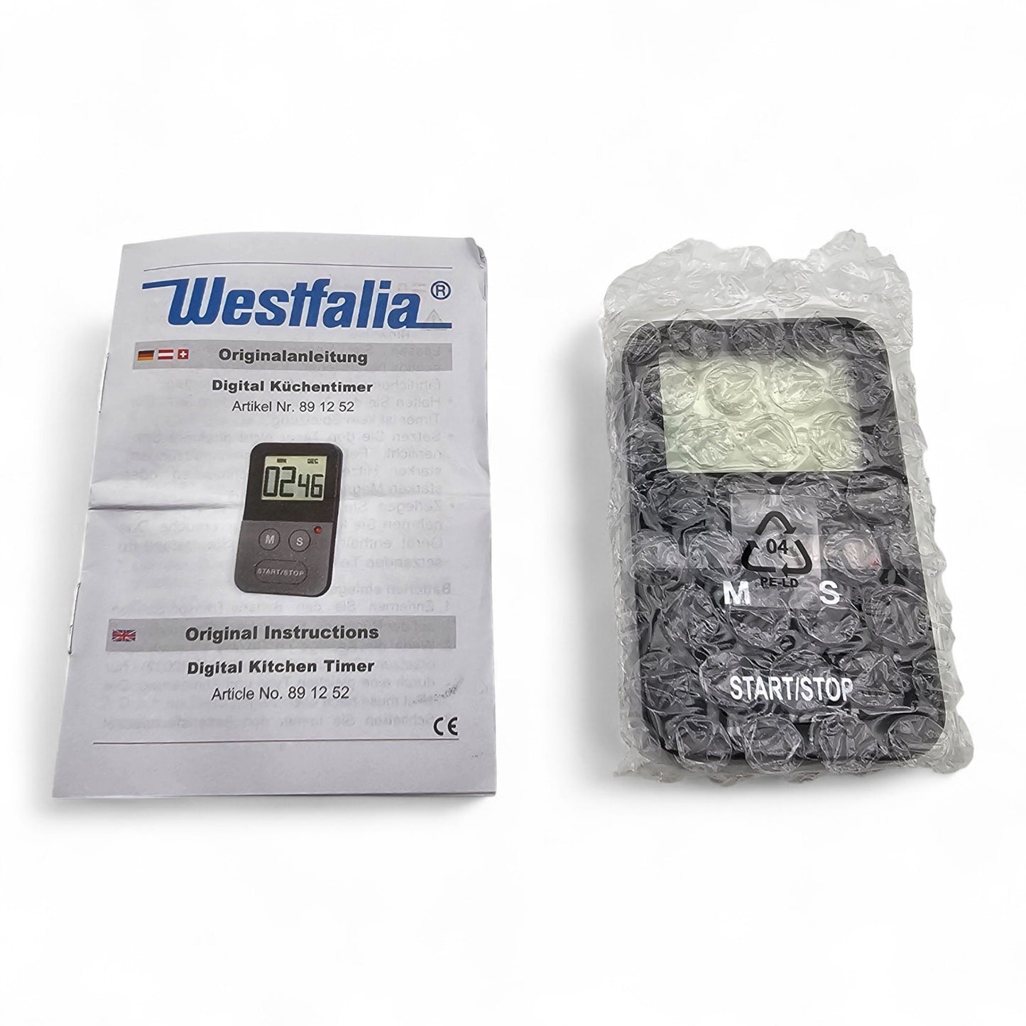 Westfalia Digital-Küchentimer mit Stoppuhr-Funktion und starkem Magneten