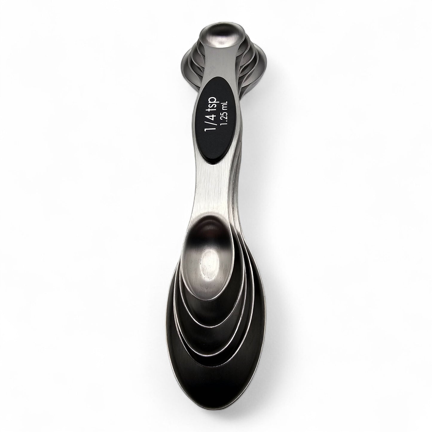 Westfalia Magnetische Messlöffel aus Edelstahl, 5er-Set doppelseitig