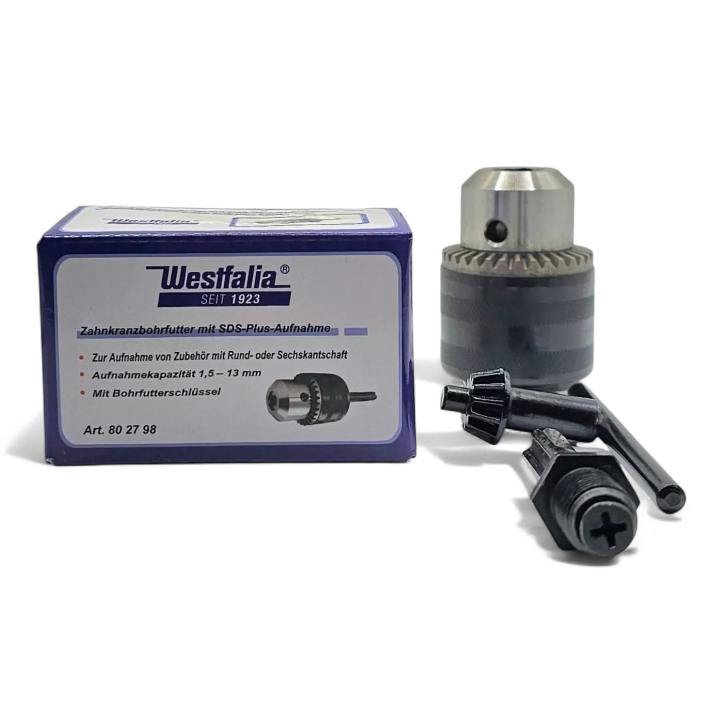 Westfalia Adapter Bohrfutter mit SDS-plus Aufnahme 1,5-13 mm