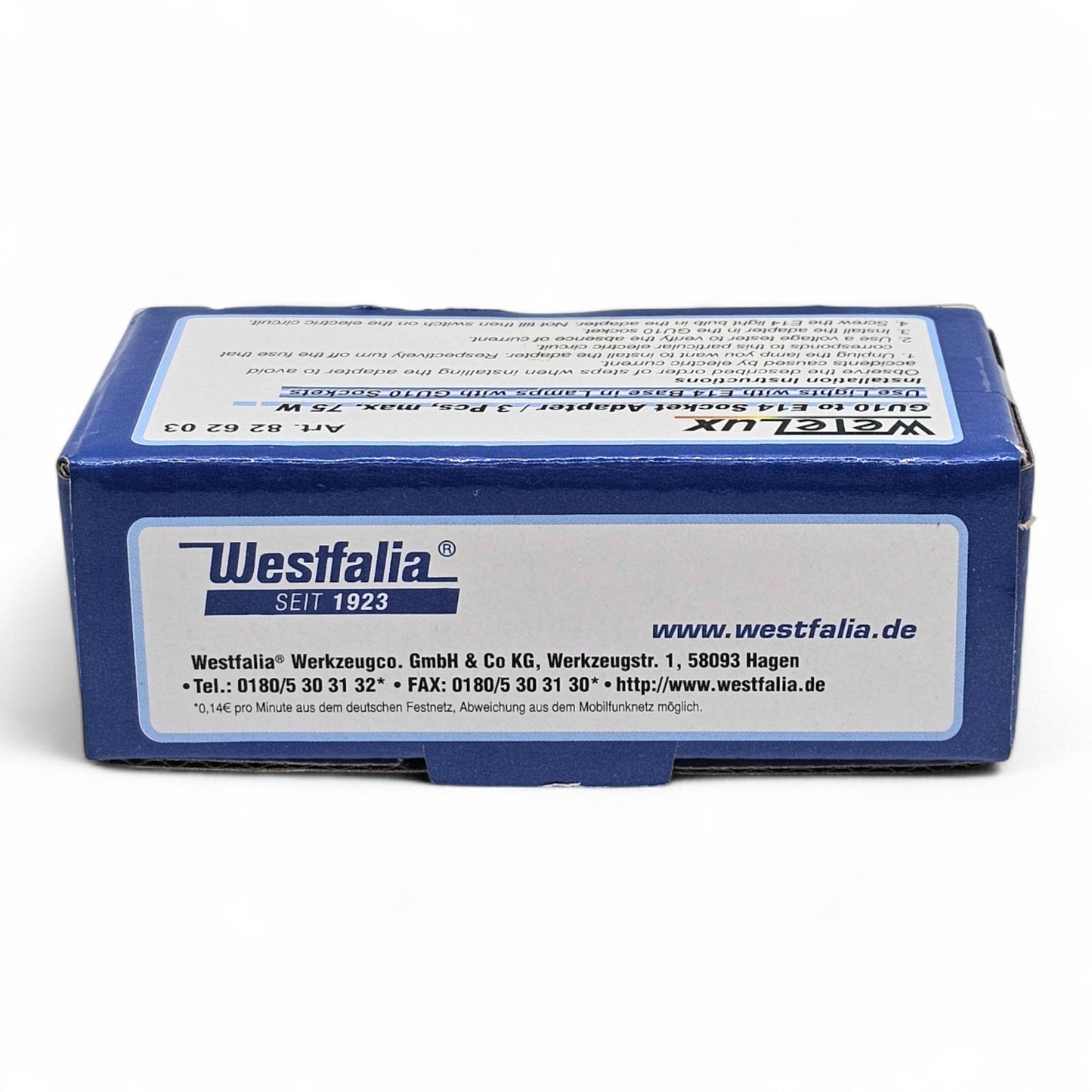 3er Pack WeTeLux Lampenadapter GU10 auf E14