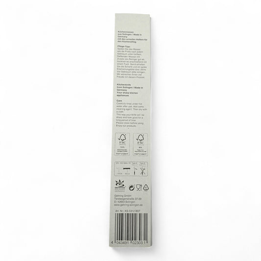 Gehring Küchenmesser – Made in Solingen, Deutschland – Holzgriff Edelstahl