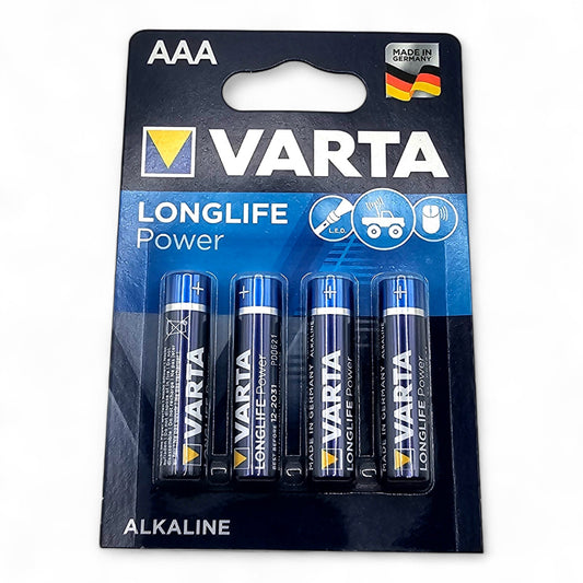 4er Packs VARTA Batterien Longlife Power Micro AAA LR03 1.5V MHD 12/2031