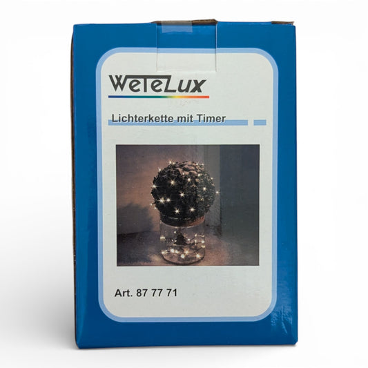 WeTeLux Lichterkette mit Timer IP44 3 x AA