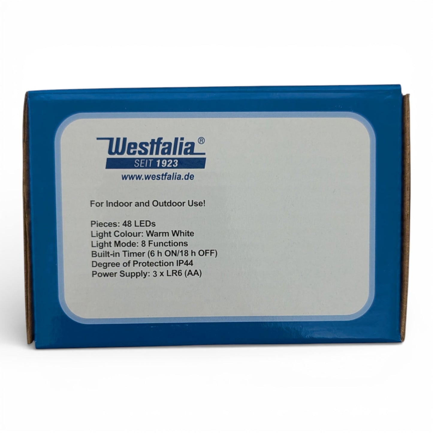 WeTeLux Lichterkette mit Timer IP44 3 x AA