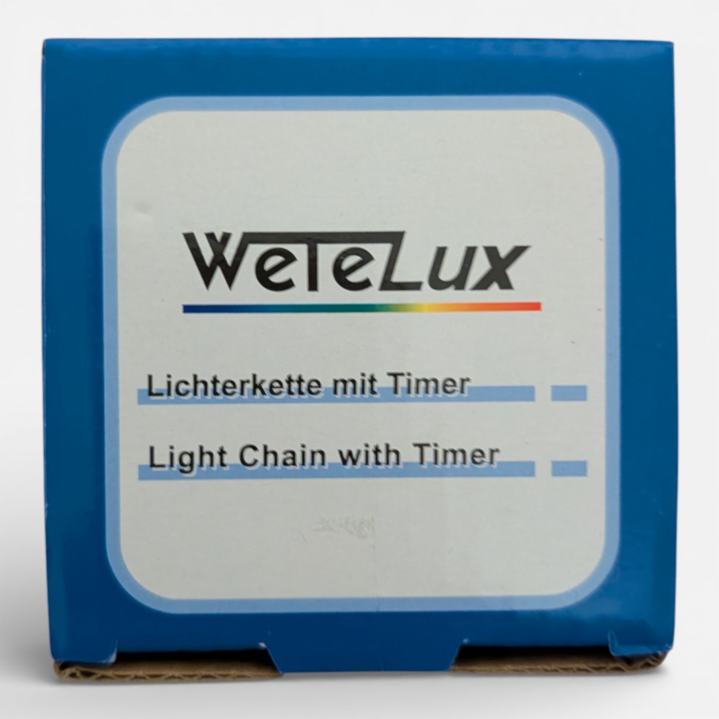 WeTeLux Lichterkette mit Timer IP44 3 x AA