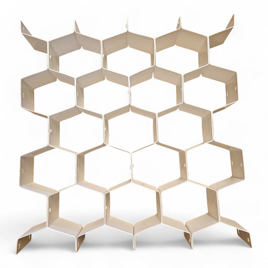 Schubladen-Organizer mit Wabenstruktur weiß