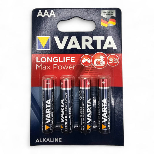 4 VARTA Batterien Longlife Max Power Micro AAA LR03 MHD 12/2030
