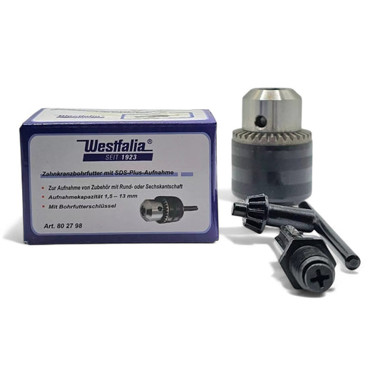 Westfalia Adapter Bohrfutter mit SDS-plus Aufnahme 1,5-13 mm