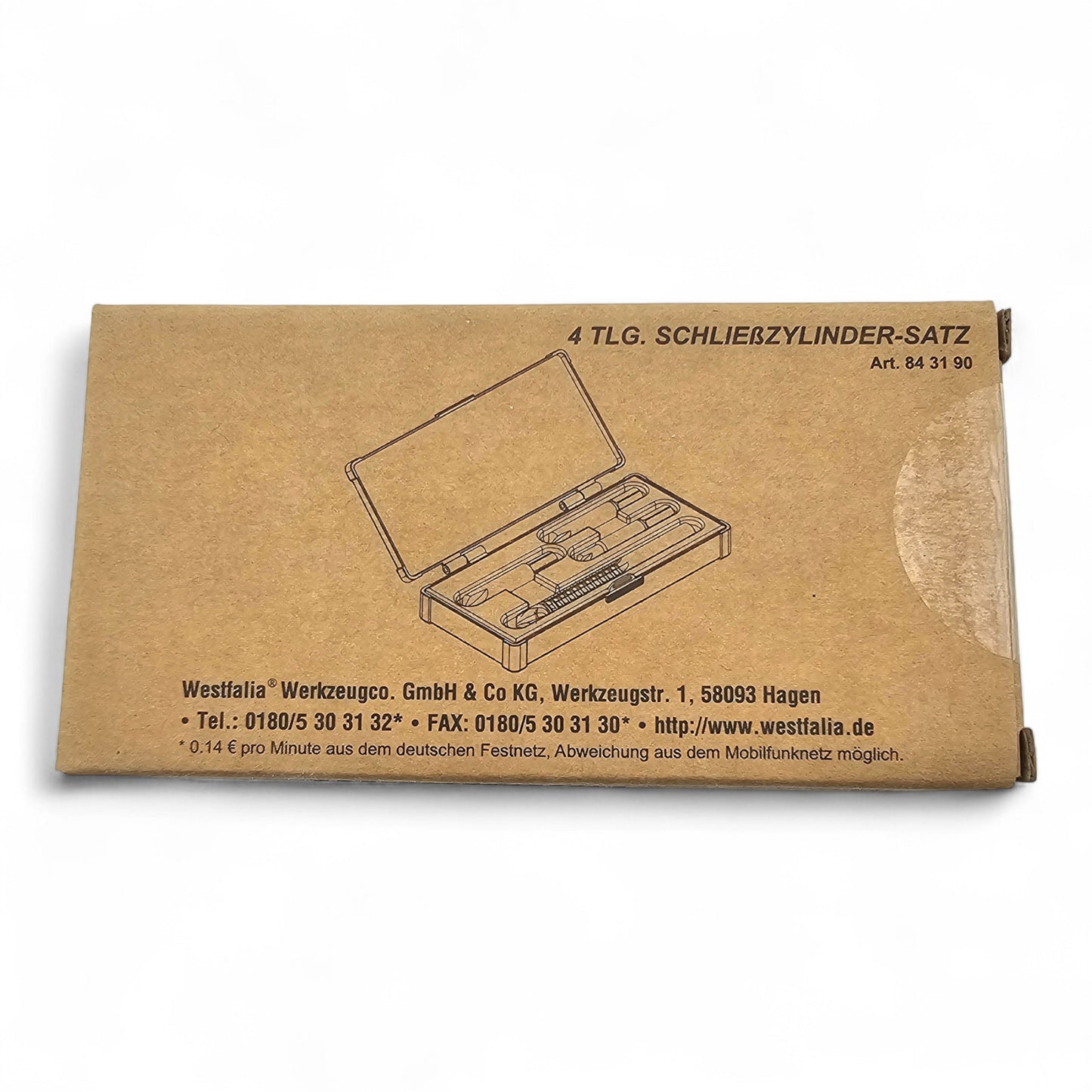 Westfalia Schrauben-Ausdreher Set mit 1 x 8mm Fräsbohrer und 3 Schraubenausdreher