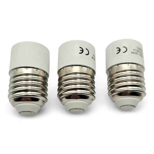 3er Pack WeTeLux Lampenadapter E27 auf E14