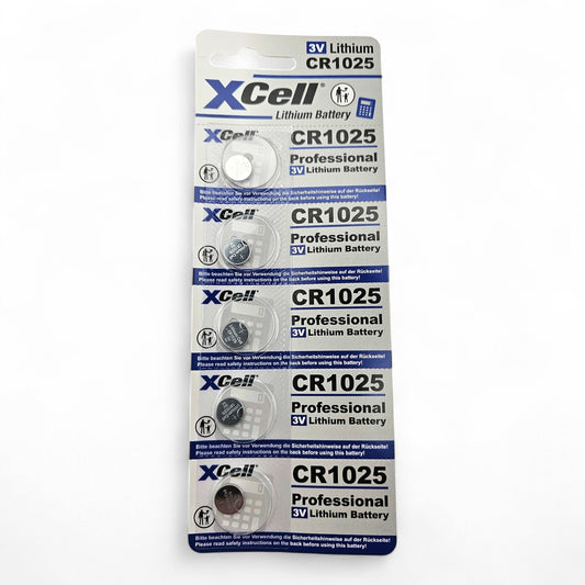 XCell Knopfzelle CR 1025 3 V 5 Stück Lithium