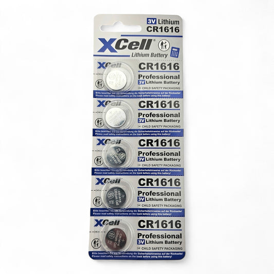 XCell Knopfzelle CR 1616 3 V 5 Stück Lithium