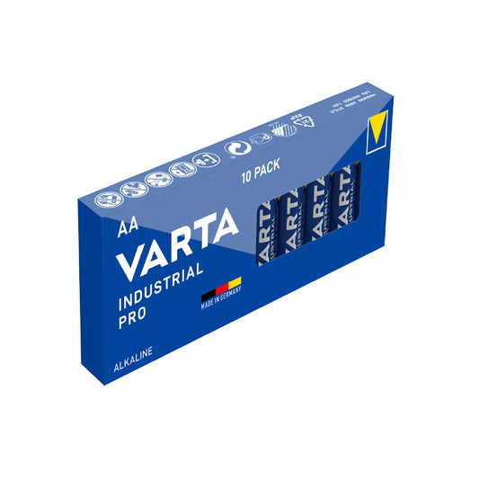 10 VARTA INDUSTRIAL PRO Mignon AA Batterien 1,5V LR6 Alkaline MHD 06.2034